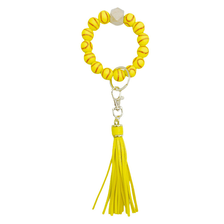 Venta al por mayor de madera de haya, marca de madera, pulsera de silicona, pulsera, llavero